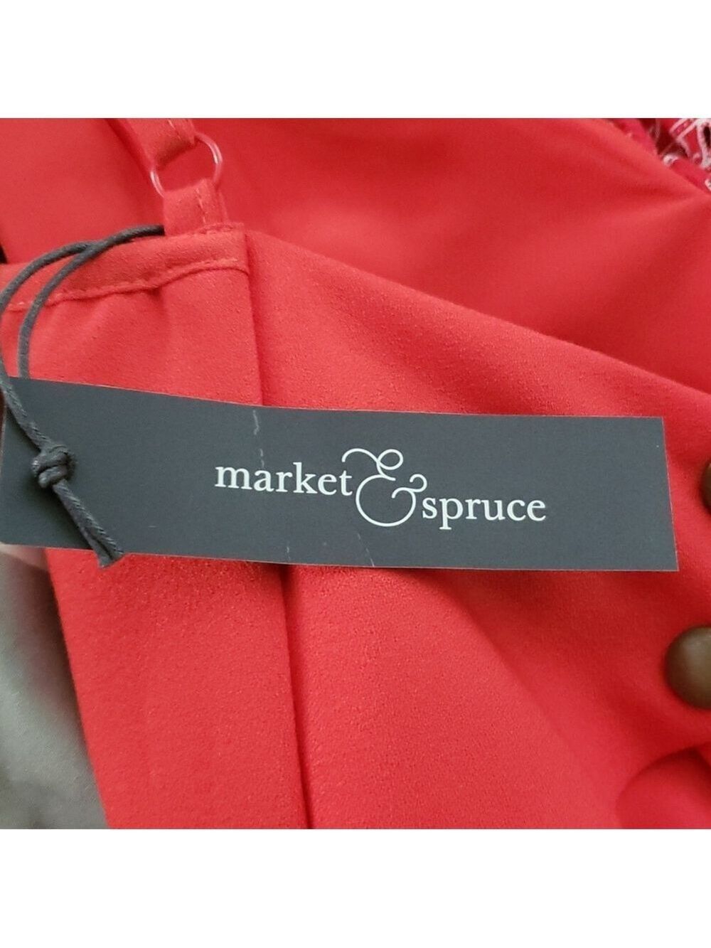 Market and Spruce dress. Coral Red in color size S - Picture 5 of 6